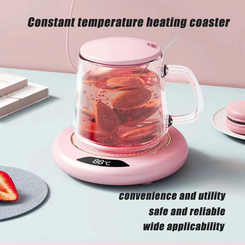 Xiaomi Thermostatic USB Heating Coaster – Adjustable 3-Speed Temperature for Constantly Warm Drinks