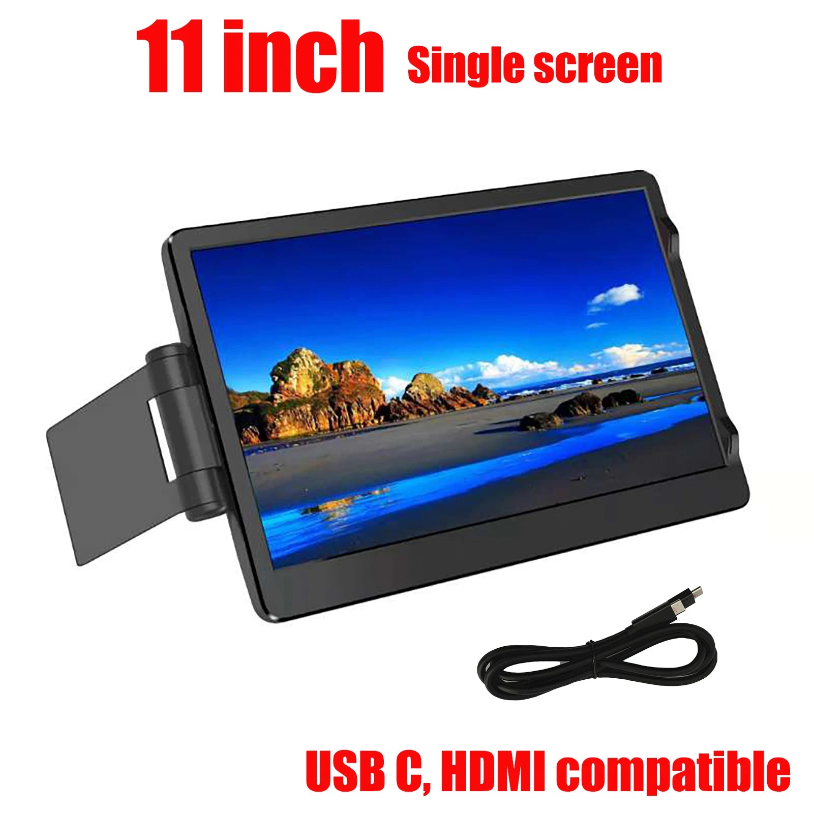 Portable Dual 12-Inch HD Laptop Monitors – Foldable IPS Screen Extender for MacBook, Windows, and Huawei Devices