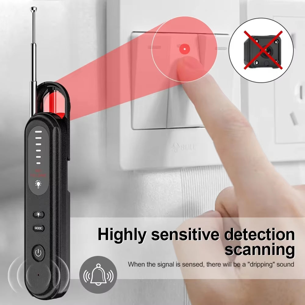 Advanced Anti-Spy Detector for Privacy Protection – Multi-Functional RF Signal Scanner with Camera, GPS & WiFi Detection