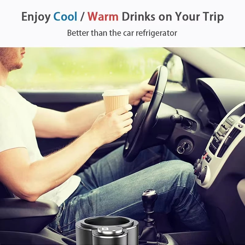 Smart 2-in-1 Car Heating & Cooling Cup – Perfect Temperature Control for Your Drinks