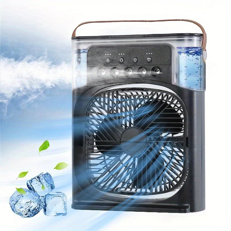 AquaBreeze Portable Air Conditioner - Quiet Water-Cooled Fan with Night Light and Aromatherapy