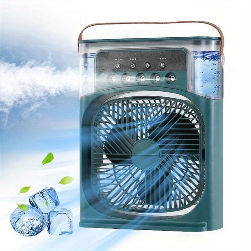 AquaBreeze Portable Air Conditioner - Quiet Water-Cooled Fan with Night Light and Aromatherapy