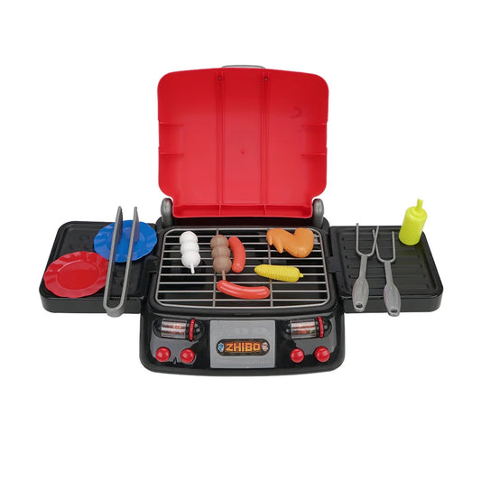 "Mini Grill Master" - Realistic Kids BBQ Play Set with Interactive Electric Grill and Accessories