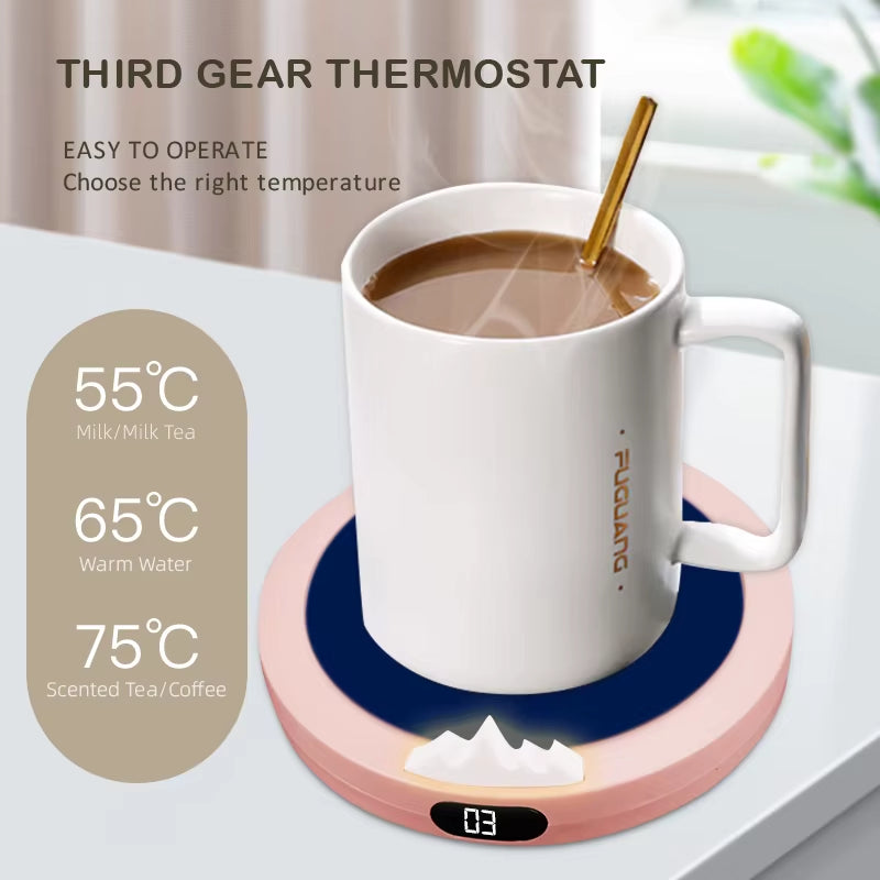 USB Intelligent Coffee Mug Warmer – Compact & Stylish for Home and Office